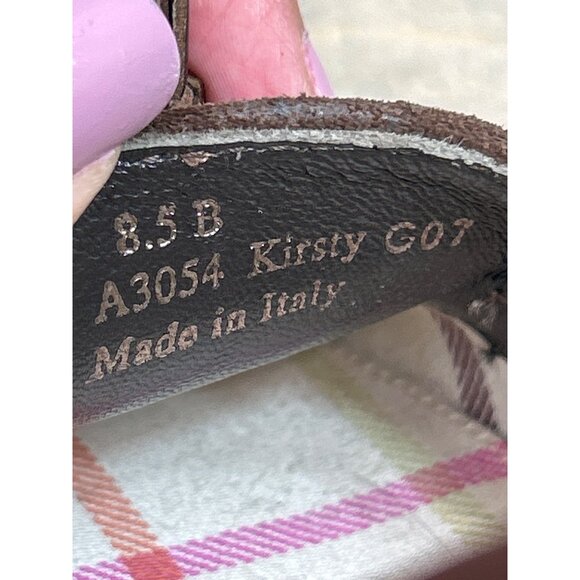 Coach Leatherware Brown Suede & Leather Tassel Heels Size 8.5 - Picture 7 of 9